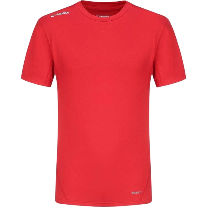 Sondico Effen basislaagshirt voor heren (Rood)