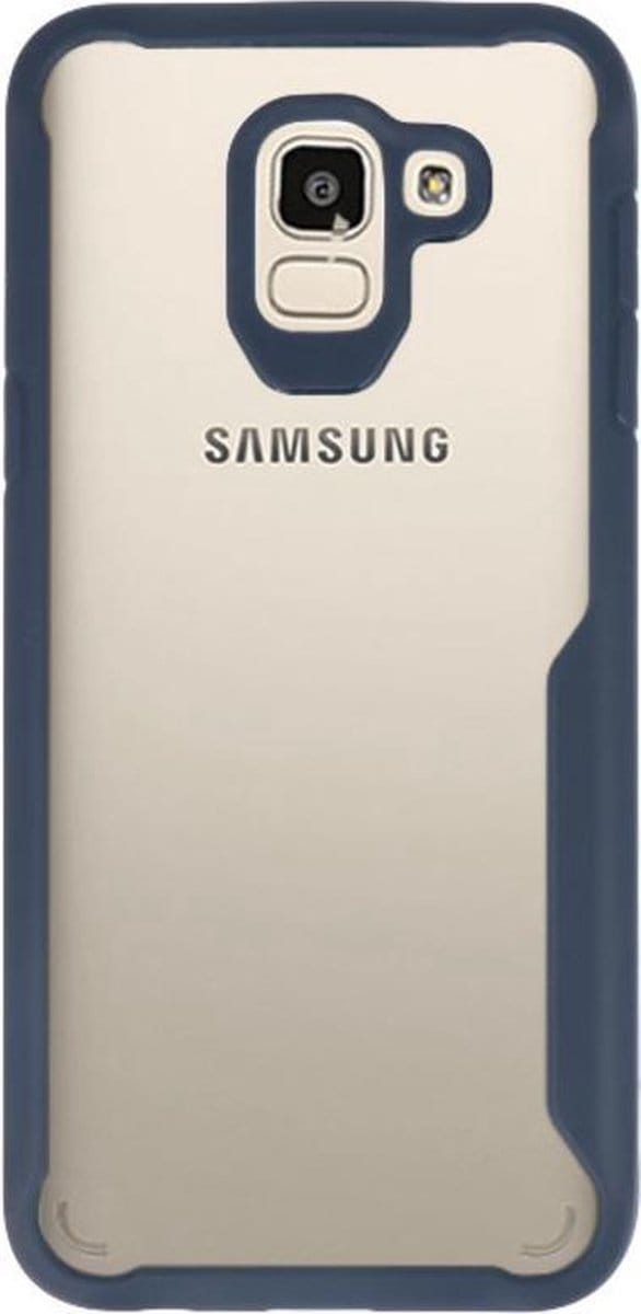 Zwart Focus Transparant Hard Cases Samsung Galaxy J6