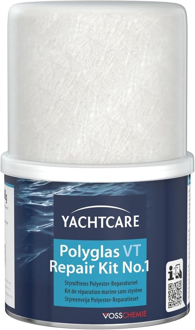 Reparatie Kit - GFK Onderdelen - Snelle Bootreparaties - Styreenvrije Polyesterhars - 400g