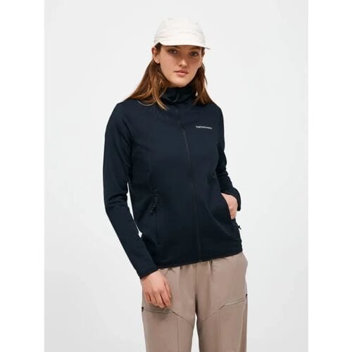 Peak Performance Light Zip Hood Dames (Maat - S, Kleur - BLACK)