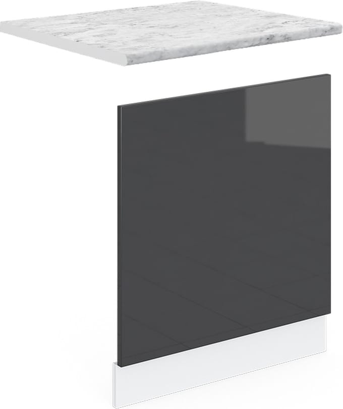 Vicco R-Line Frontpaneel – 60 cm, WB Marmer Antraciet Hoogglans