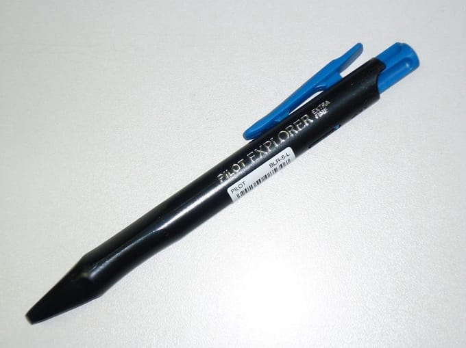 Pilot Explorer Intrekbare  Blr-7 Fine Blue Navulbaar, verppaking van 12.