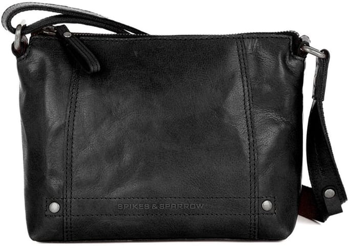 Leren Crossbodytas - Isolde - Zwart