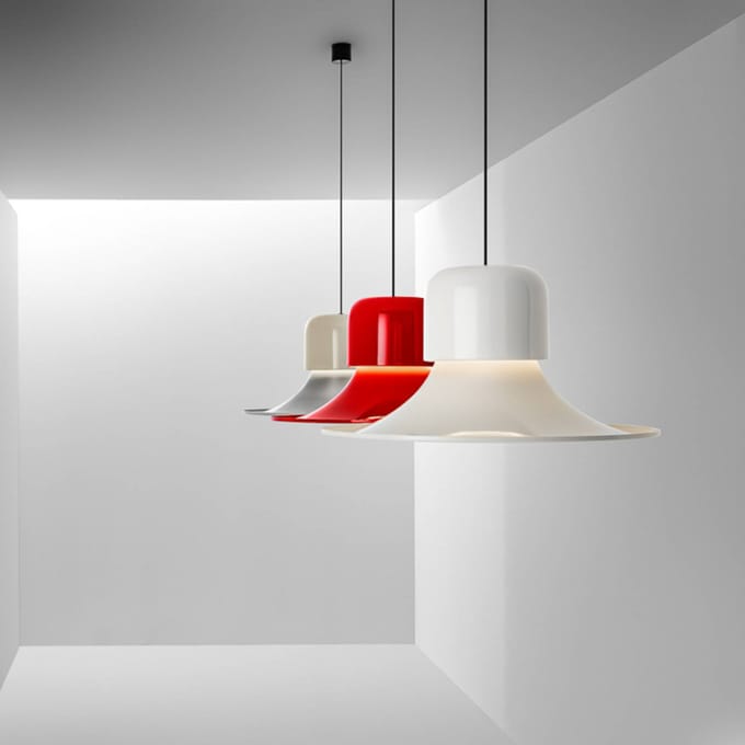 Stilnovo Campana LED hanglamp, DALI-Push, grijs