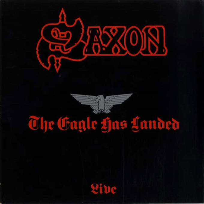 Saxon LP - The Eagle Has Landed - voor Geen - spetters
