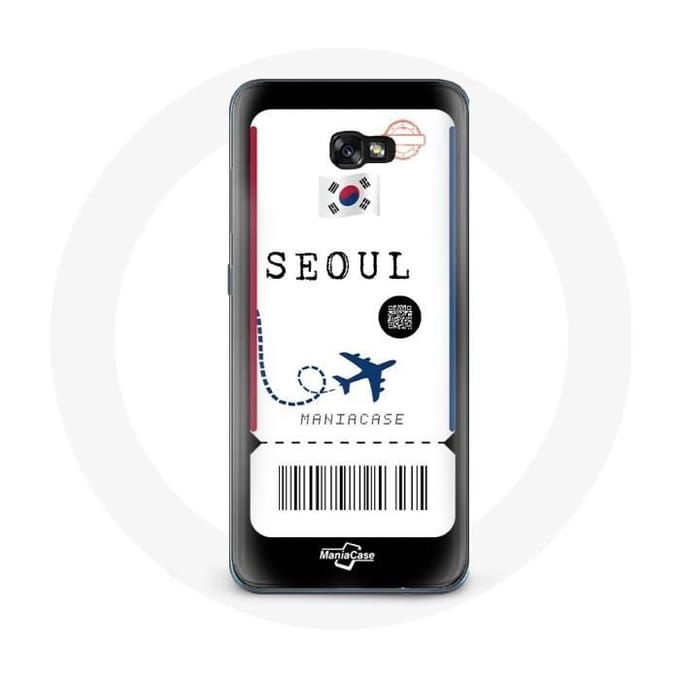 Case voor Samsung Galaxy A8 2016 Vliegticket Seoul Zuid-Korea