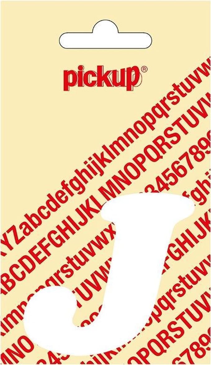 Pickup plakletter CooperBlack 60 mm - wit J
