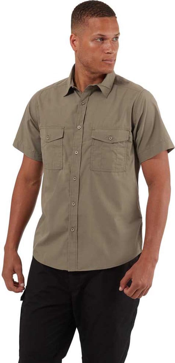 Craghoppers Kiwi Overhemd Met Korte Mouwen Beige S Man