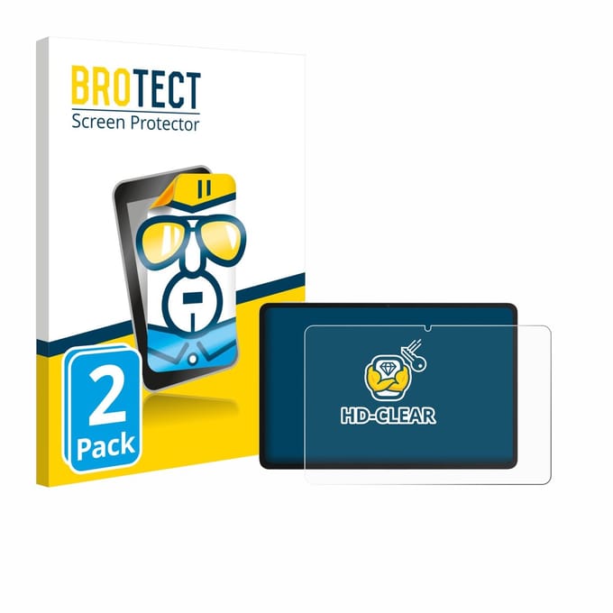 BROTECT - Screenprotector voor Honor Pad 10 - Folie Beschermfolie transparant 2 Stuks