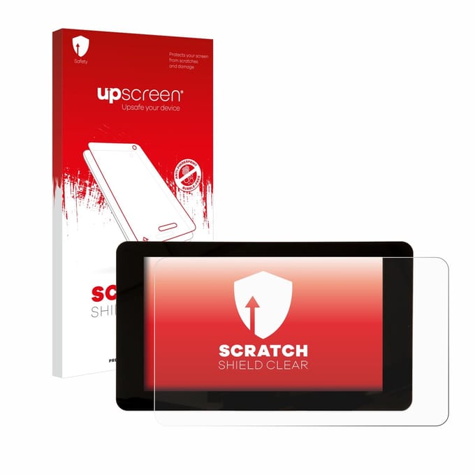 upscreen - Screenprotector voor Raspberry Pi Touchscreen 7" - Folie Beschermfolie transparant