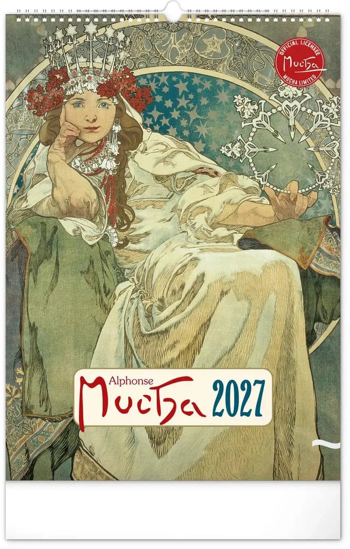 Alphonse Mucha Kalender 2027