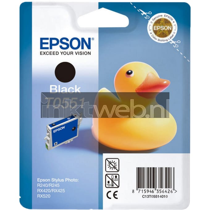 Epson T0551 zwart (Origineel)