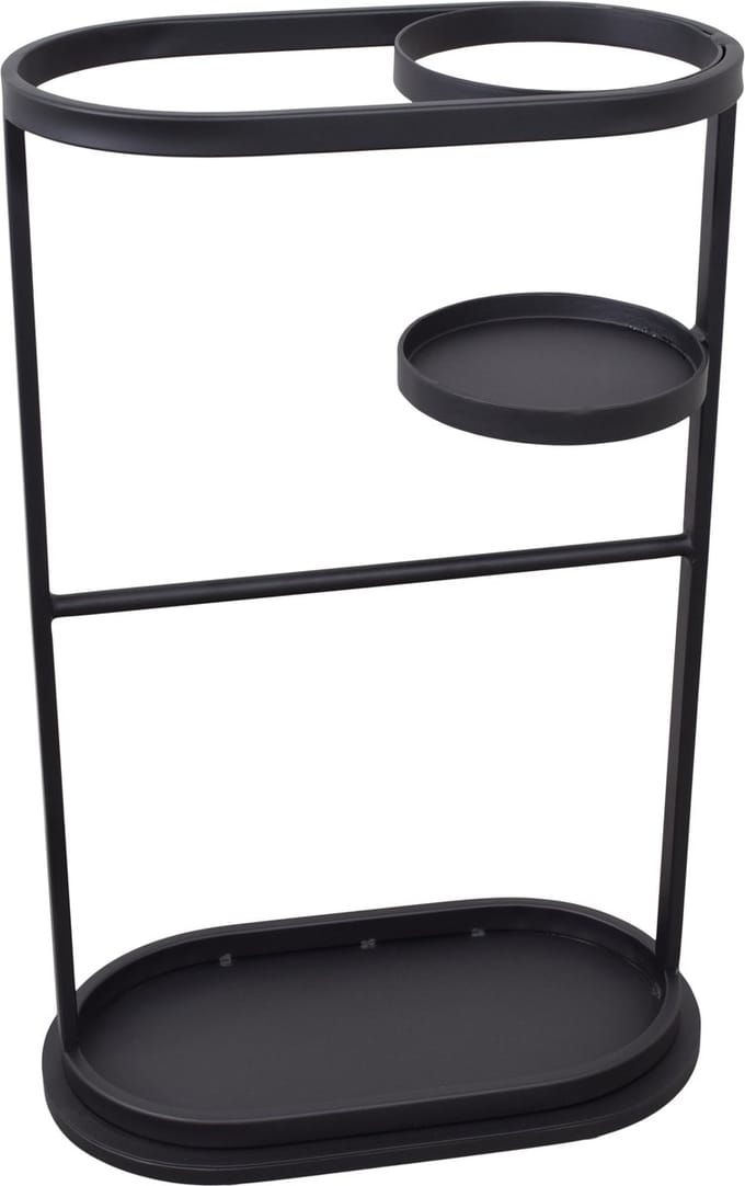 LOFT42 Stormy Paraplubak Zwart - Metaal – 53x20x20