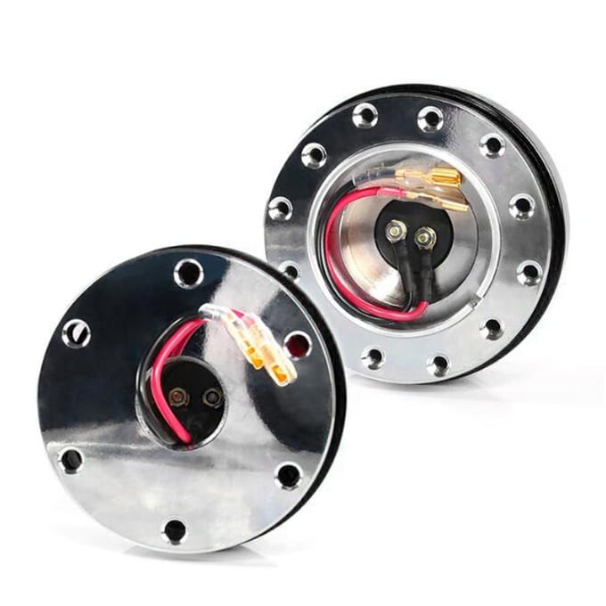 Stuurwiel Quick Release Hub Adapter Aluminiumlegering Snap Off Boss Kit met Schroefbouten Auto Auto zwart