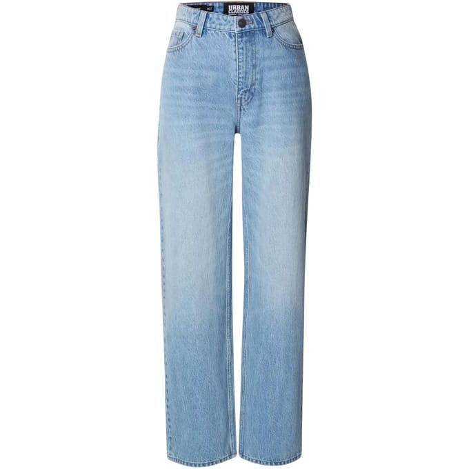 Urban Classics - Mom Jeans Broek rechte pijpen - Taille, 26 inch - Blauw