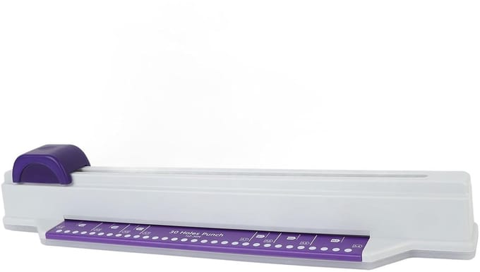 30-gaats Perforator - Papierpons machine - Documenten organiseren - 80 vel capaciteit - A4 formaat - Willekeurige kleur