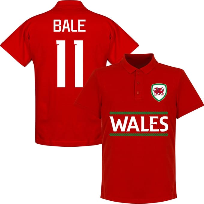 Wales Reliëf Bale Team Polo - Rood - 3XL