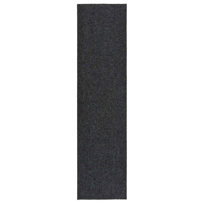 vidaXL - Droogloopmat - 100x400 - cm - antracietkleurig