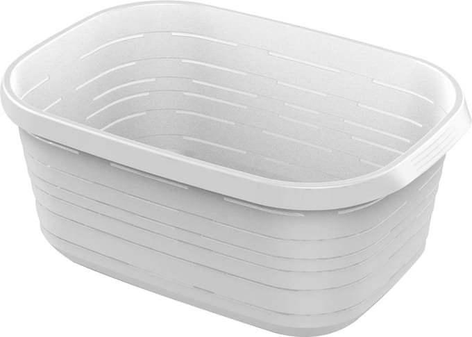 M - Home - Wasmand - Signature - 50 L - 64 x 43 x 26 cm - Wit - Kunststof