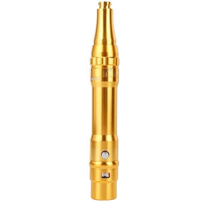Stylo de tatouage pour sourcils et lèvres, machine de maquillage semi-permanente pour microblading, 95 mm, doré US Plug beige