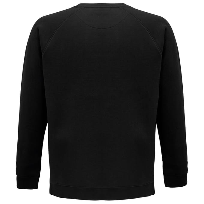 SOLS Unisex Adult Space Organic Raglan Sweatshirt (Zwart)