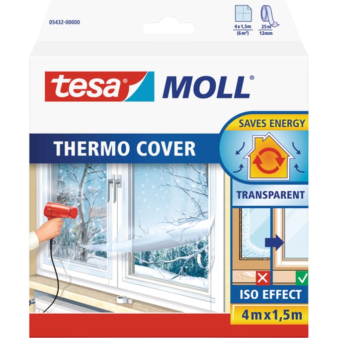 THERMO COVER 05432-00000-01 Isoleerfolie tesamoll Transparant (l x b) 4 m x 1.5 m 1 stuk(s)