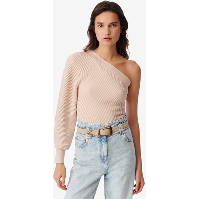 IRO Paris Pelope Knitted Sweater In Light Taupe Größe: M | Strickpullover Outlet | Damen | Schwarz