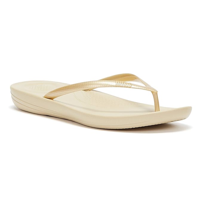 FitFlop Iqushion Ergonomic Flip-Flops TPU Dames Slippers - Gold
