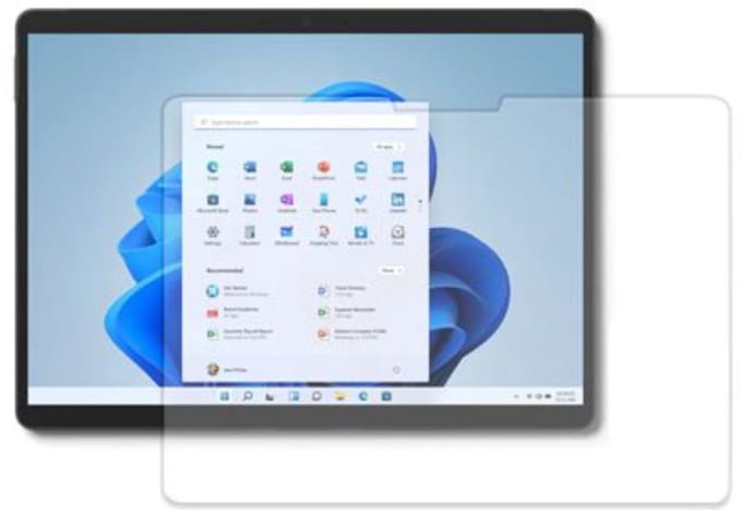 MYWAY, Screenprotector geschikt voor Microsoft Surface Pro 8 - Anti-Scratch (Polybag), Transparant