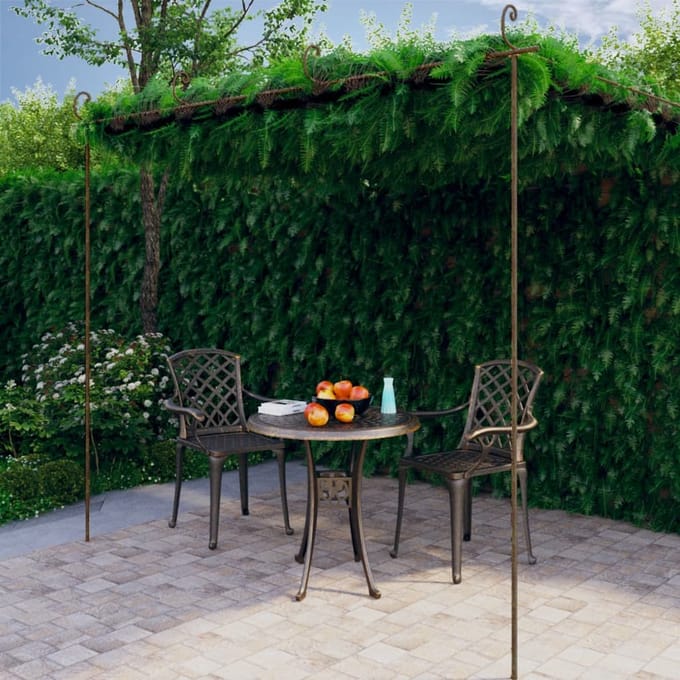Pergola de jardin Marron Antique 4 x 3 x 2,5 m Fer