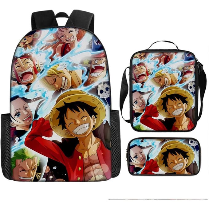 One Piece One Piece Schooltas Luffinica Zeekoning Student Schooltas Rugzak Set Three piece set