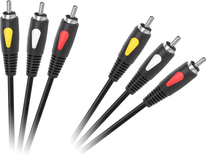 Cabletech Eco-Line - RCA Audio Kabel - 1m - 3RCA naar 3RCA