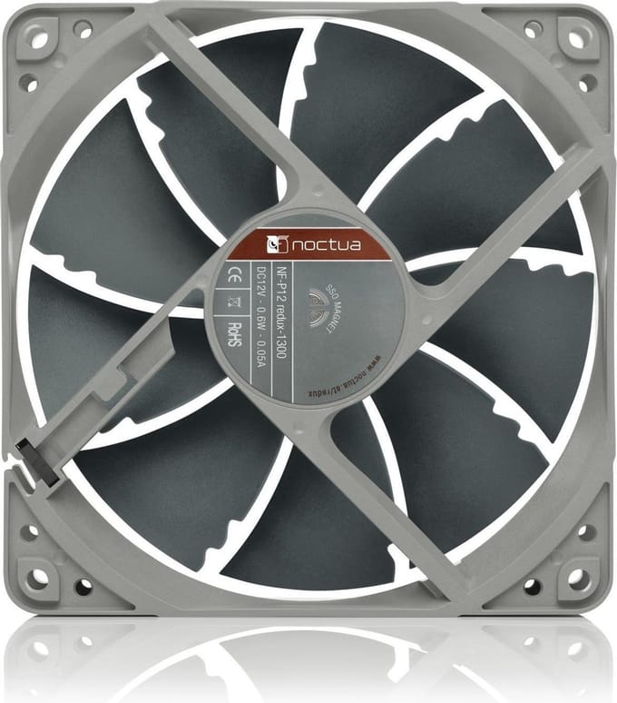 Noctua NF-P12 redux-1300 - Case ventilator - 120mm - Black - 20 dBA