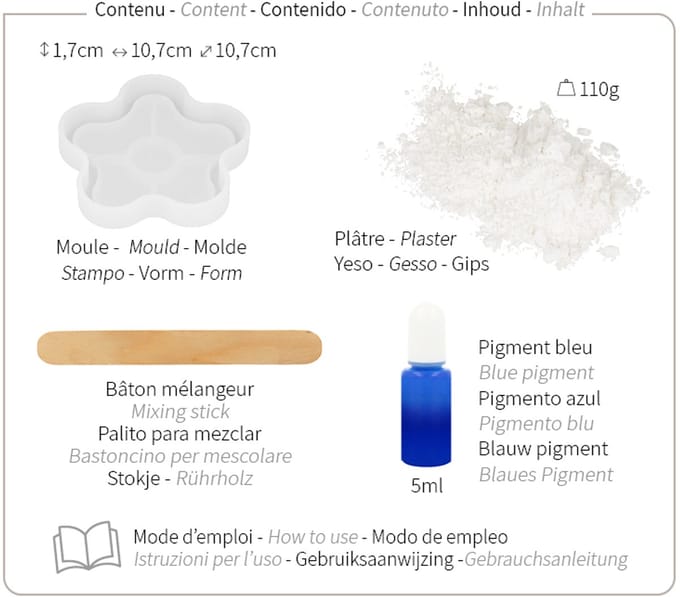 Gips bloem kit - Artemio