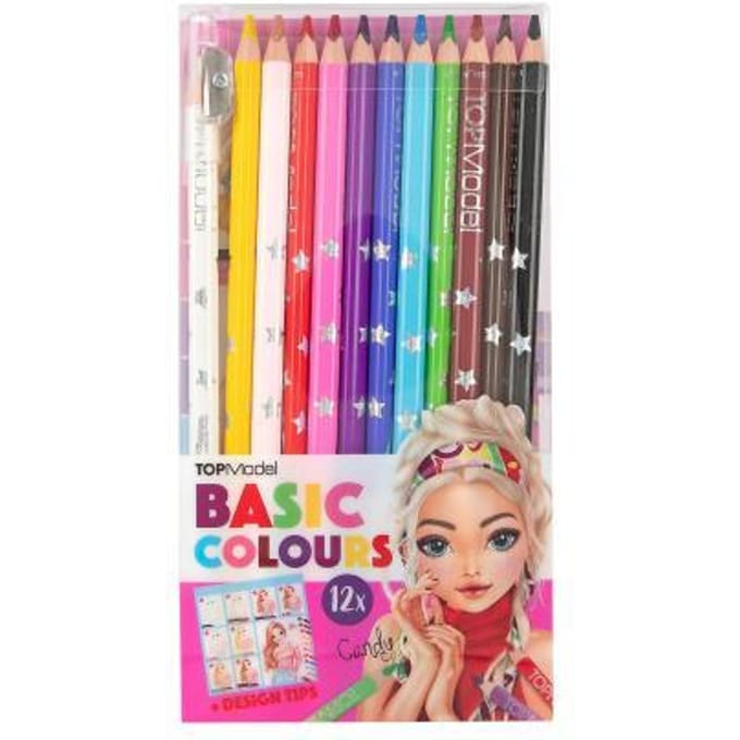 Top Model TOPModel basic kleurpotloden 12 kleuren Verven en kleuren
