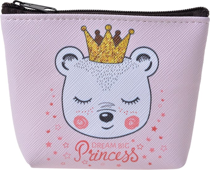 Juleeze Portemonnee 10x8 cm Roze Polyester Beer