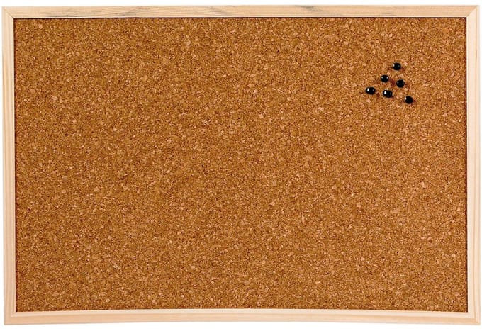 Prikbord - Kurk - 58 x 39 cm