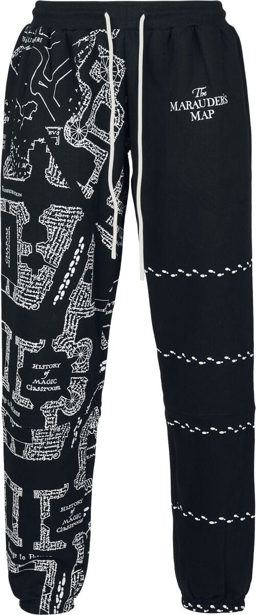 Harry Potter Trainingsbroek - Marauder's Map - S tot XXL - zwart