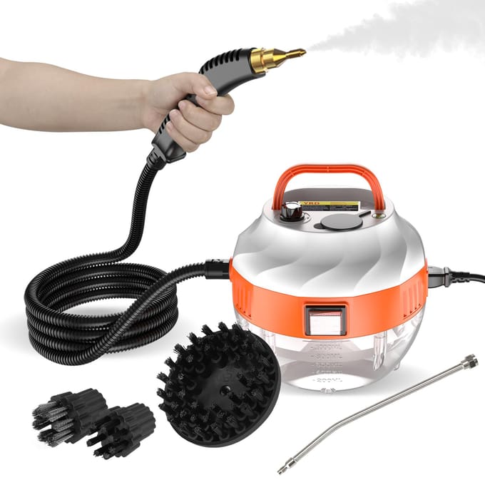 2500W draagbare draagbare stoomreiniger onder druk staande stoomreinigingsmachine op hoge temperatuur met UK Plug