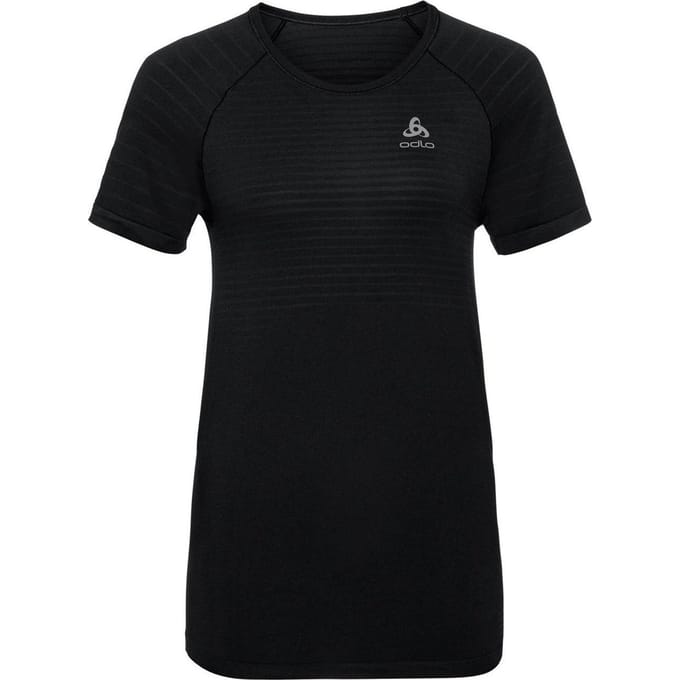 Odlo - Maat M - Suw Top Crew Neck S/S Performance X-Light Heren Sportshirt - Black