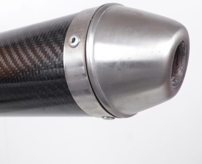 giannelli carbon uitlaatdemper voor scooter Ø22mm nieuw