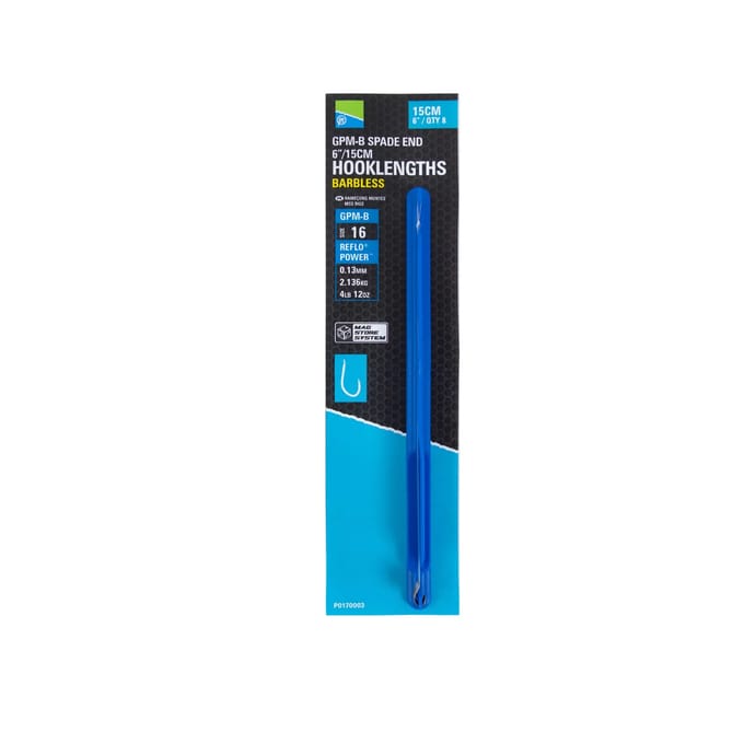 Haken zonder weerhaken Preston MSS RIG 15cm/6 Size 12 GPM-B (x8)