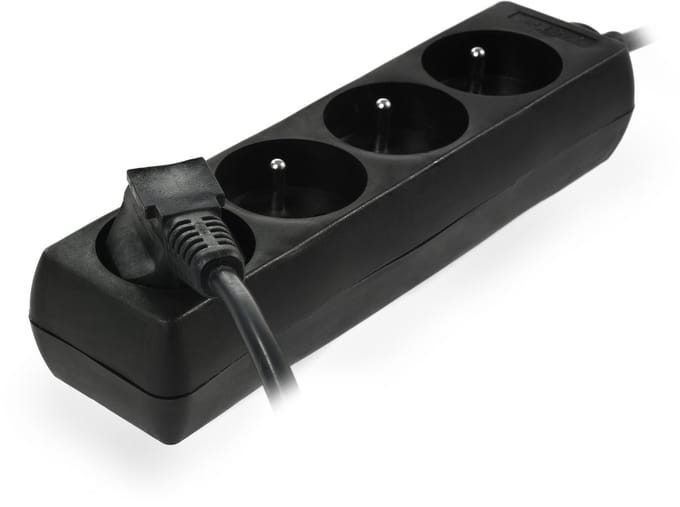AWTOOLS Serie - Huishoud Verlengsnoer - 4 Stopcontacten - 1,5m - Geaard