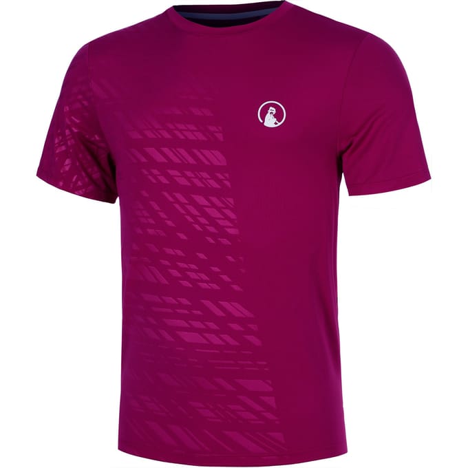 Quiet Please Receiver Embossed T-shirt Heren-berry, wit