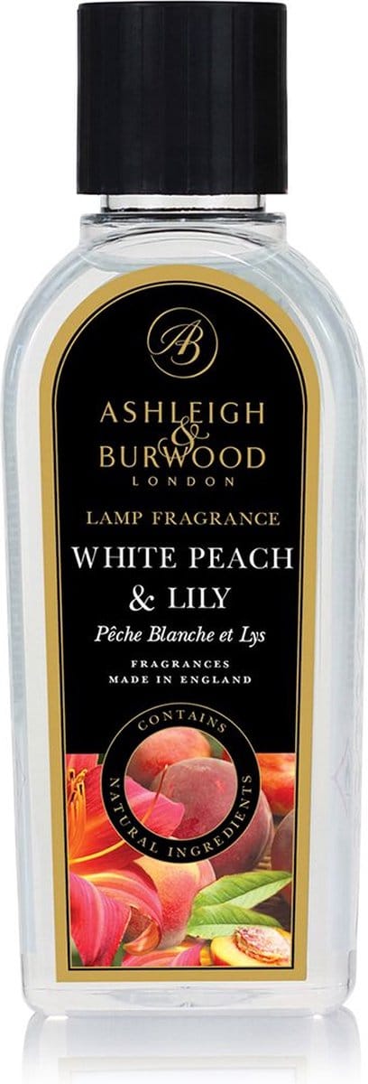 Ashleigh & Burwood Navulling - voor geurbrander - White Peach & Lily - 250 ml