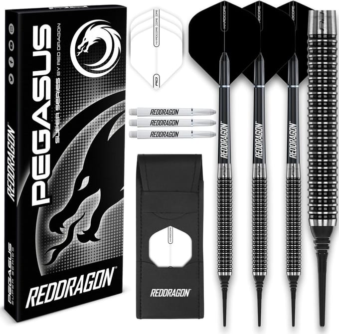 Professionele Softtip Dartpijlen met Tungsten Gewicht - Inclusief Flights en Shafts