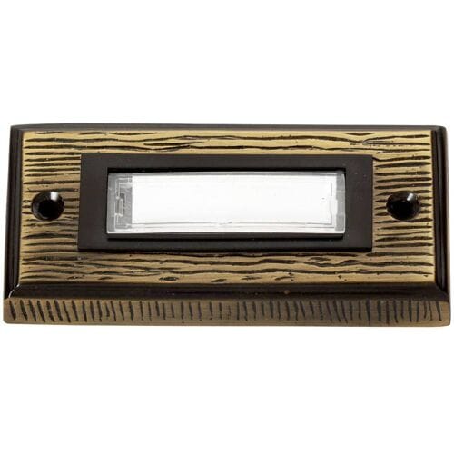 Heidemann 70301 Belplaat Met naambord 1-voudig Brons 24 V/1 A