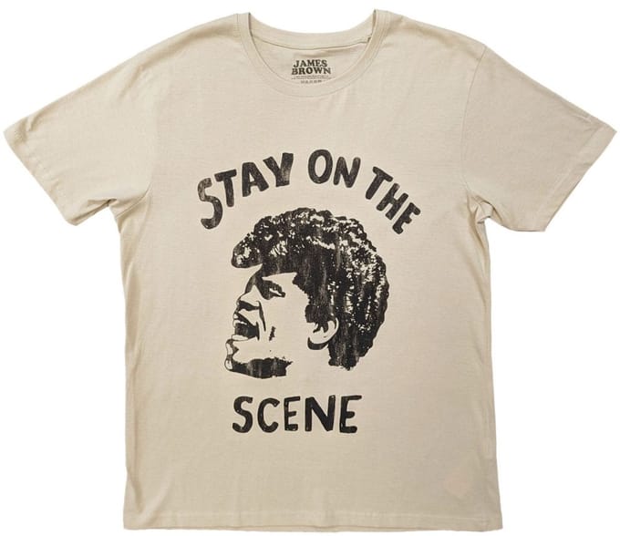 James Brown - Stay On The Scene Heren Tshirt - 2XL - Creme