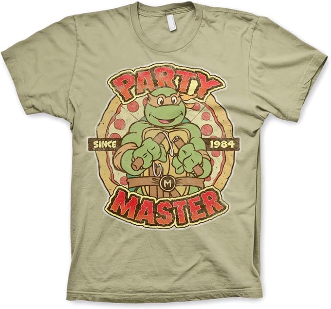 Teenage Mutant Ninja Turtles Heren Tshirt -XL- Party Master Since 1984 Groen