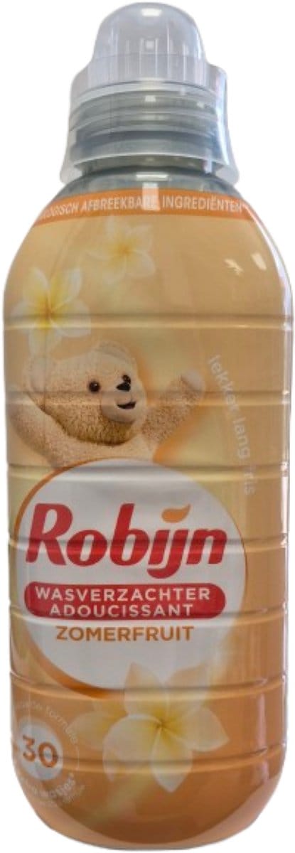 Robijn Wasverzachter Zomerfruit 604ml 30 Wasbeurten Doos 10 Flessen